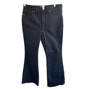 Madewell The Perfect Vintage Black Denim Womens Flare Jeans 30 X 31 Casual